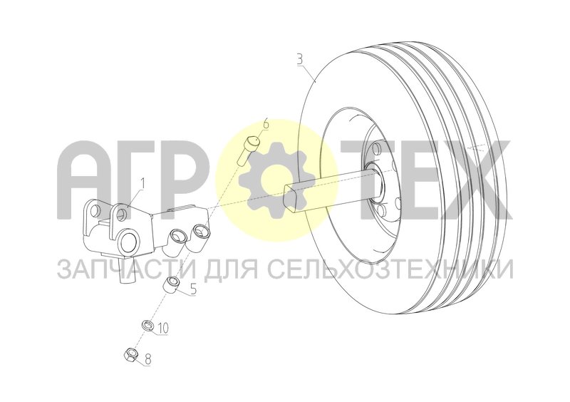 Чертеж Колесо (9.04.100-01)